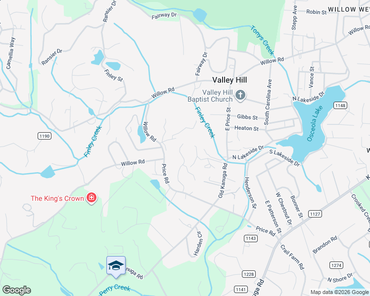 map of restaurants, bars, coffee shops, grocery stores, and more near 154 Archangel Lane in Hendersonville