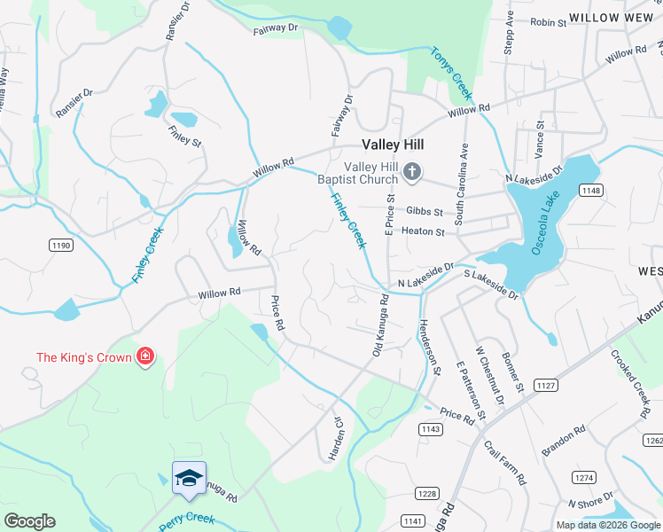 map of restaurants, bars, coffee shops, grocery stores, and more near 154 Archangel Lane in Hendersonville