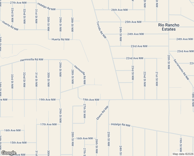 map of restaurants, bars, coffee shops, grocery stores, and more near Calabacillas Road Northwest in Rio Rancho