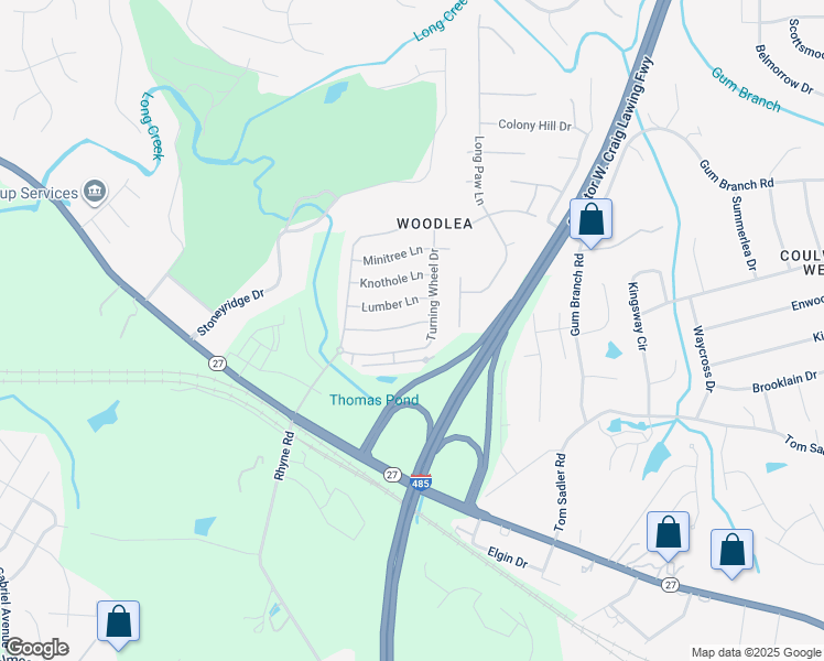 map of restaurants, bars, coffee shops, grocery stores, and more near 825 Old Forester Lane in Charlotte