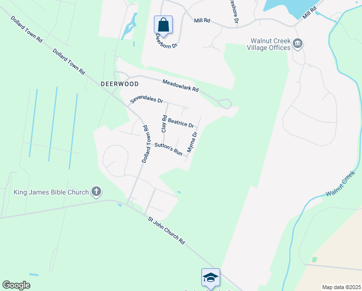 map of restaurants, bars, coffee shops, grocery stores, and more near 100 Coy Place in Goldsboro