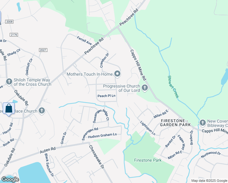 map of restaurants, bars, coffee shops, grocery stores, and more near 1309 Peach Park Lane in Charlotte