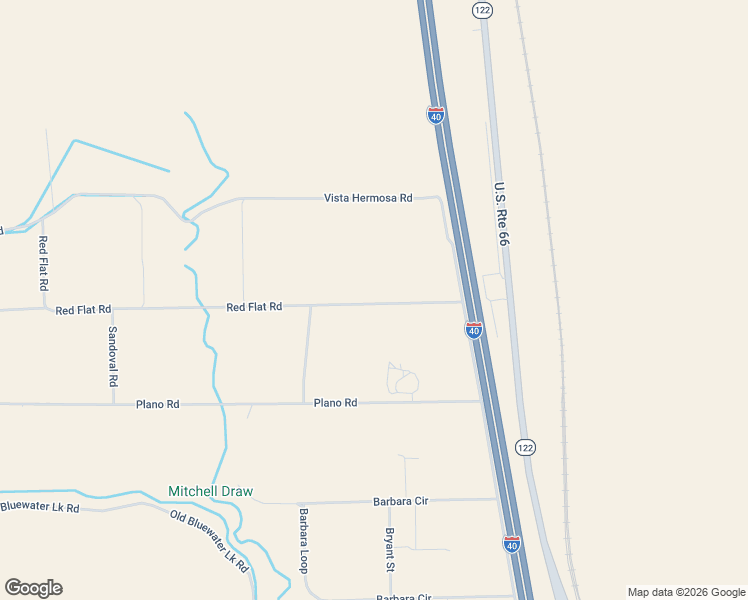 map of restaurants, bars, coffee shops, grocery stores, and more near Red Flat Road in Cibola County