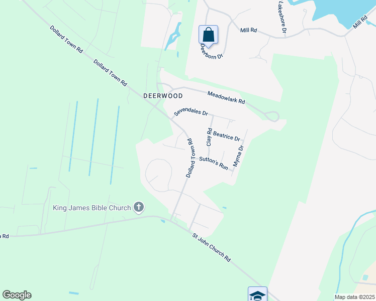 map of restaurants, bars, coffee shops, grocery stores, and more near 1378 Dollard Town Rd in Goldsboro