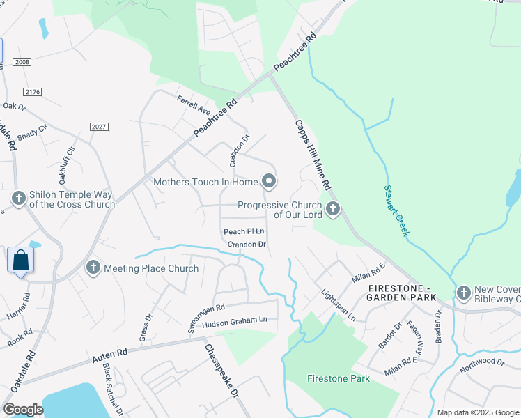 map of restaurants, bars, coffee shops, grocery stores, and more near 5135 Rockwood Road in Charlotte