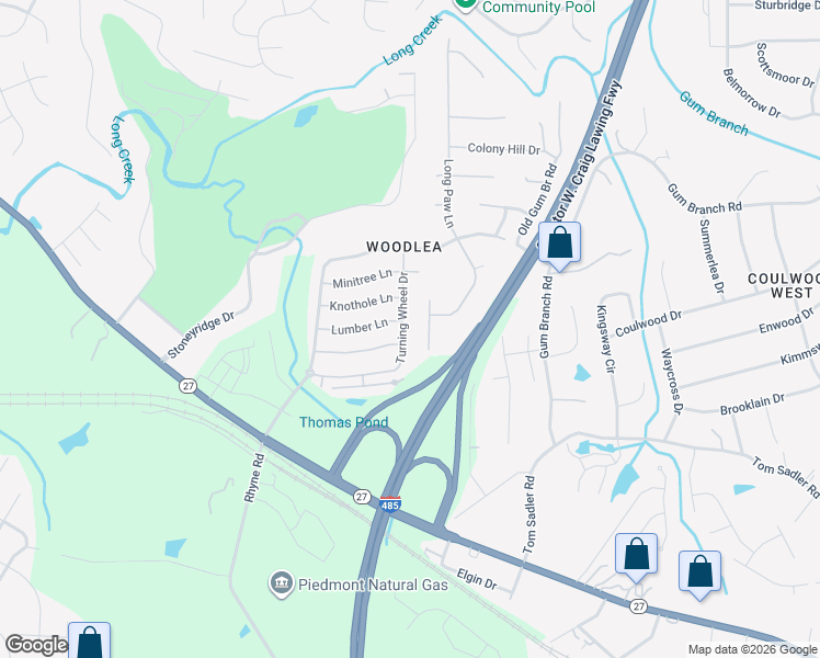 map of restaurants, bars, coffee shops, grocery stores, and more near in Charlotte