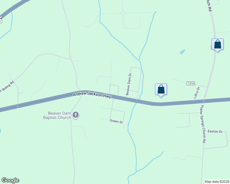 map of restaurants, bars, coffee shops, grocery stores, and more near 106 Dundee Court in Shelby
