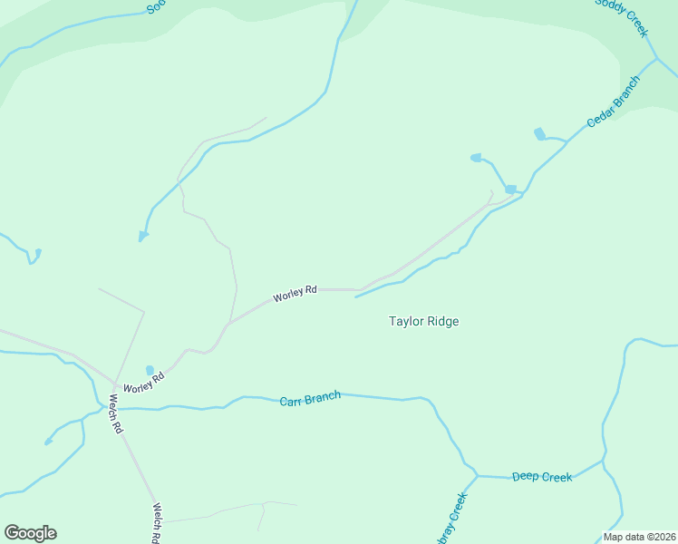 map of restaurants, bars, coffee shops, grocery stores, and more near 11007 Worley Road in Soddy-Daisy