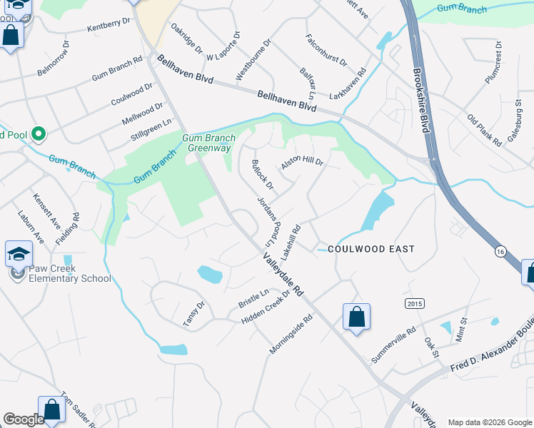 map of restaurants, bars, coffee shops, grocery stores, and more near 1134 Jordans Pond Lane in Charlotte