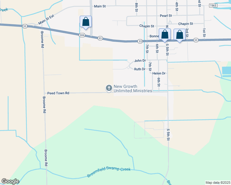 map of restaurants, bars, coffee shops, grocery stores, and more near Peed Town Road in Aurora