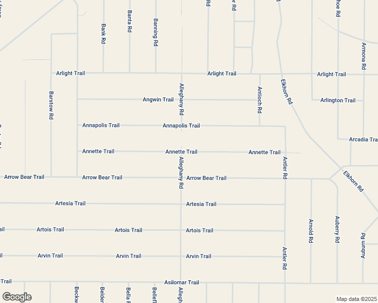 map of restaurants, bars, coffee shops, grocery stores, and more near Annette Trail in San Luis Obispo County