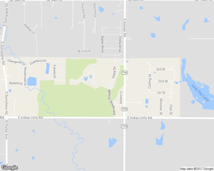 map of restaurants, bars, coffee shops, grocery stores, and more near 4208 Presley Place in Norman