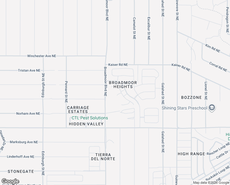 map of restaurants, bars, coffee shops, grocery stores, and more near 2275 Beckham Drive Northeast in Rio Rancho