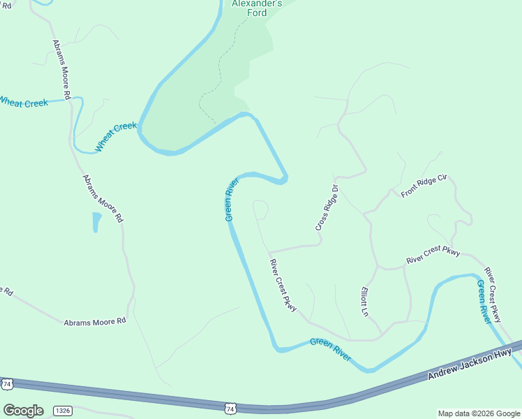 map of restaurants, bars, coffee shops, grocery stores, and more near 1883 River Crest Parkway in Rutherfordton