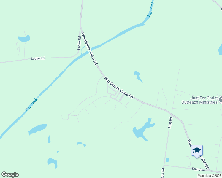 map of restaurants, bars, coffee shops, grocery stores, and more near 2261 North Big Creek View Circle in Millington