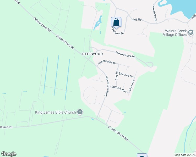 map of restaurants, bars, coffee shops, grocery stores, and more near 107 Timberlake Drive in Goldsboro