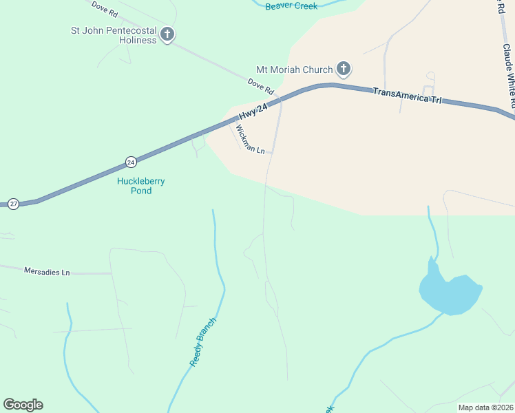 map of restaurants, bars, coffee shops, grocery stores, and more near 366 Lizzie Jeter Lane in Cameron
