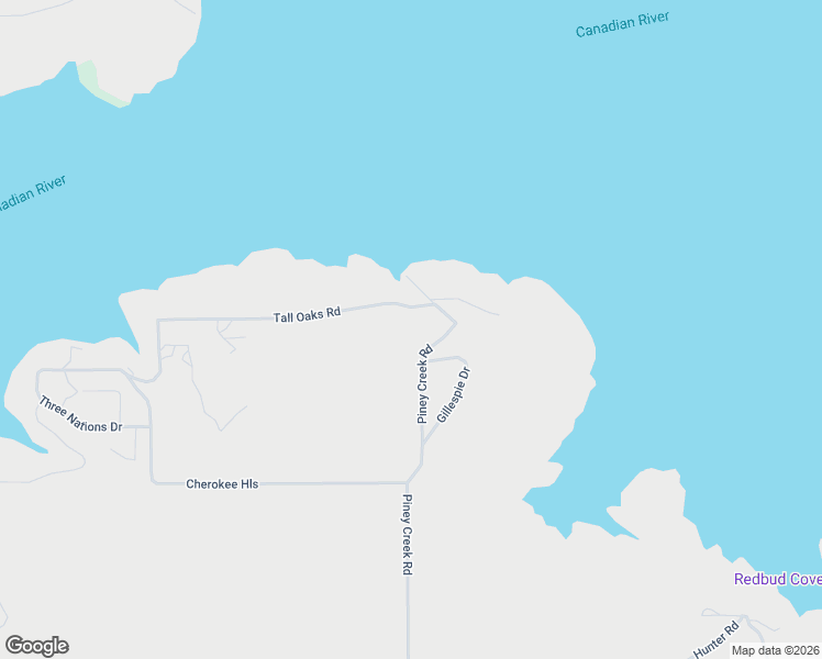map of restaurants, bars, coffee shops, grocery stores, and more near 340 Tall Oaks Road in Stigler