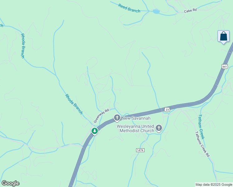 map of restaurants, bars, coffee shops, grocery stores, and more near 215 Honeysuckle Lane in Sylva