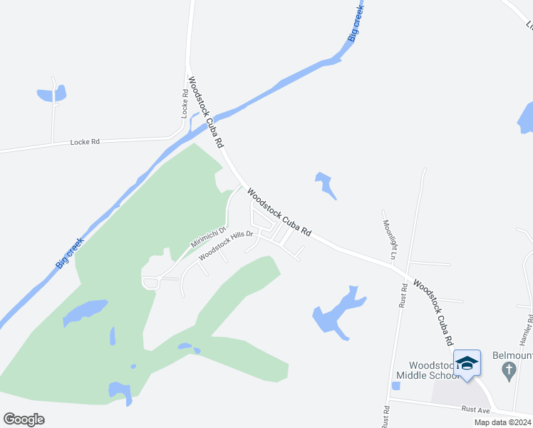 map of restaurants, bars, coffee shops, grocery stores, and more near 2261 North Big Creek View Circle in Millington