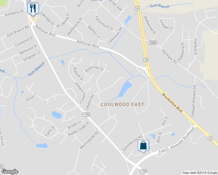 map of restaurants, bars, coffee shops, grocery stores, and more near 1000 Lakehill Road in Charlotte