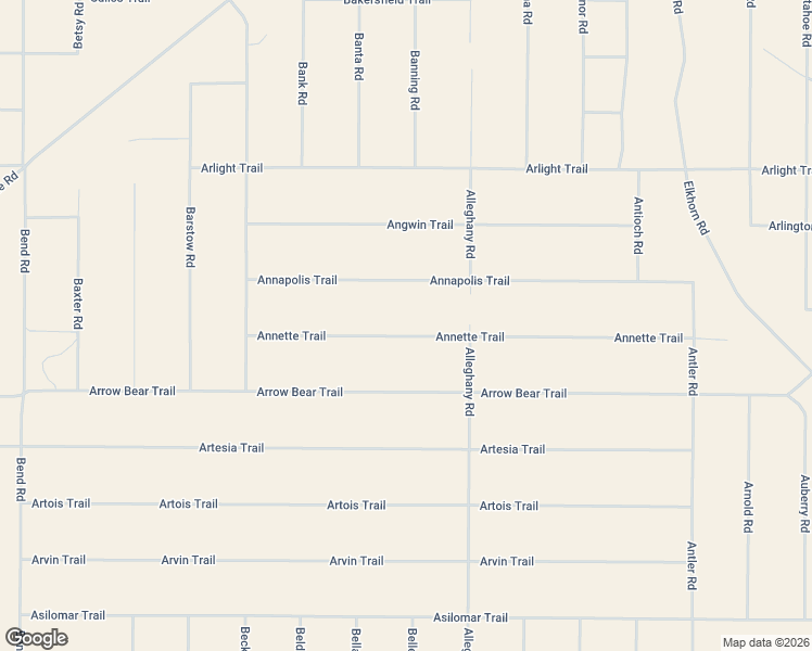 map of restaurants, bars, coffee shops, grocery stores, and more near Annette Trail in San Luis Obispo County