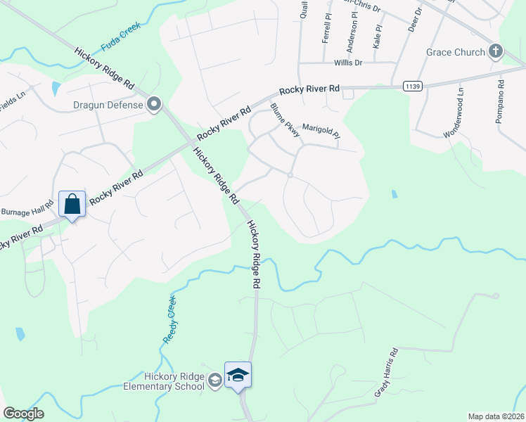 map of restaurants, bars, coffee shops, grocery stores, and more near 8811 Hickory Ridge Road in Harrisburg