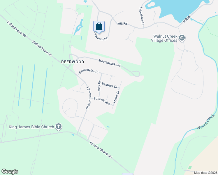 map of restaurants, bars, coffee shops, grocery stores, and more near 106 Beatrice Drive in Goldsboro