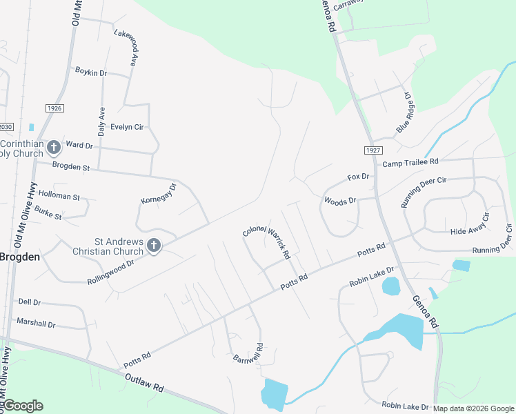 map of restaurants, bars, coffee shops, grocery stores, and more near 516 Rollingwood Drive in Dudley