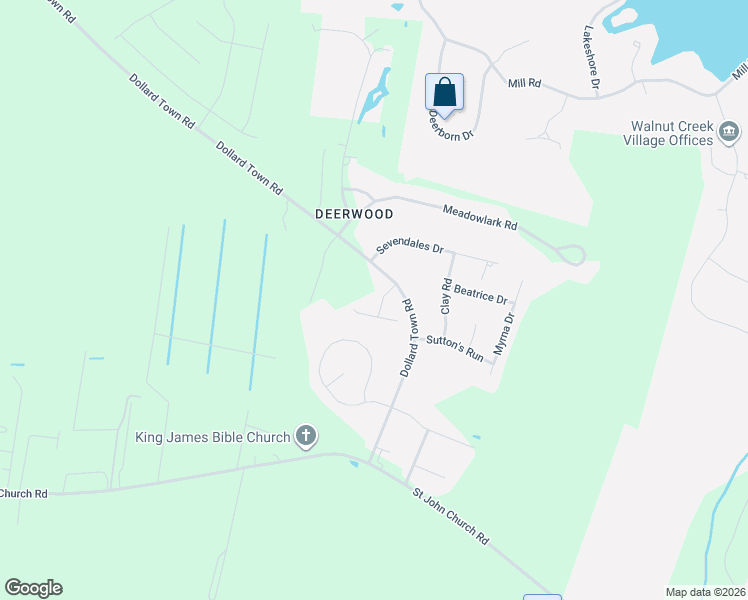map of restaurants, bars, coffee shops, grocery stores, and more near 107 Timberlake Drive in Goldsboro