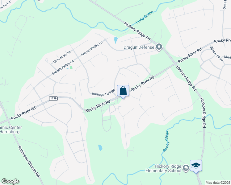 map of restaurants, bars, coffee shops, grocery stores, and more near 3709 Burnage Hall Road in Harrisburg