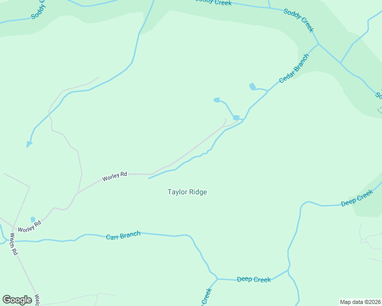 map of restaurants, bars, coffee shops, grocery stores, and more near 11024 Worley Road in Soddy-Daisy