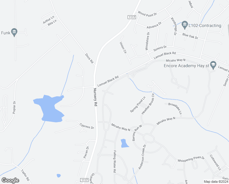 map of restaurants, bars, coffee shops, grocery stores, and more near 57 Spring Water Court in Spring Lake