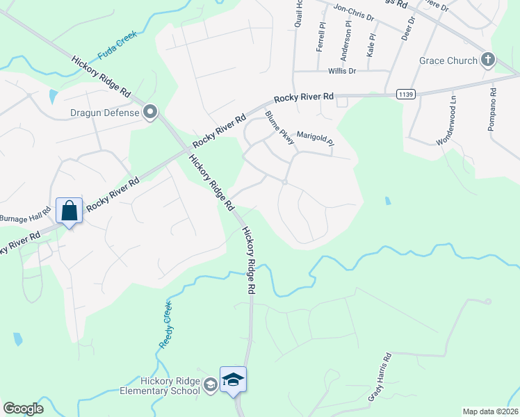 map of restaurants, bars, coffee shops, grocery stores, and more near 8811 Hickory Ridge Road in Harrisburg