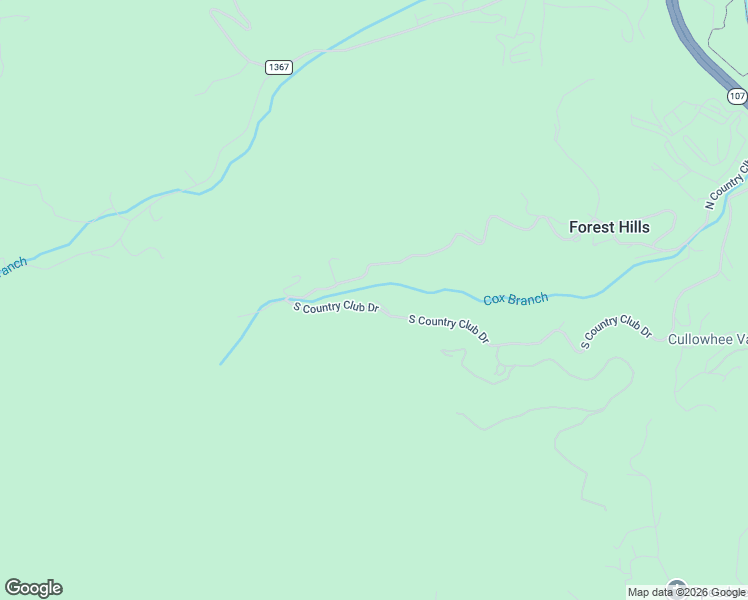 map of restaurants, bars, coffee shops, grocery stores, and more near 1483 South Country Club Drive in Cullowhee