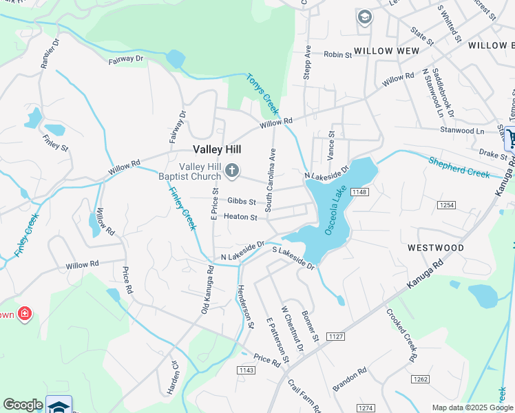 map of restaurants, bars, coffee shops, grocery stores, and more near 102 Gibbs Street in Hendersonville