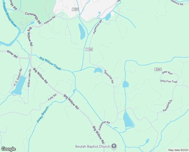 map of restaurants, bars, coffee shops, grocery stores, and more near 499 Patterson Road in Hendersonville