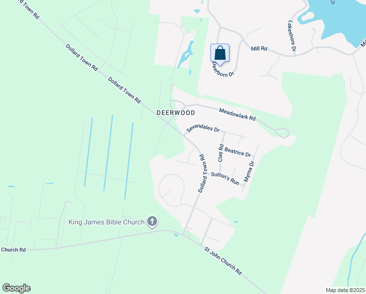 map of restaurants, bars, coffee shops, grocery stores, and more near 1378 Dollard Town Road in Goldsboro