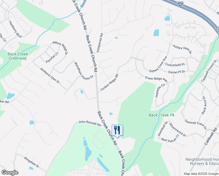 map of restaurants, bars, coffee shops, grocery stores, and more near in Charlotte
