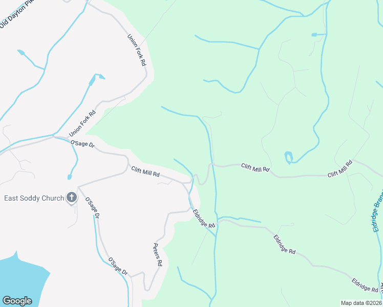 map of restaurants, bars, coffee shops, grocery stores, and more near 12007 Clift Mill Road in Soddy-Daisy