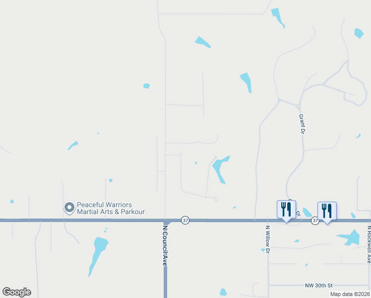 map of restaurants, bars, coffee shops, grocery stores, and more near 3510 Brierwood in Newcastle
