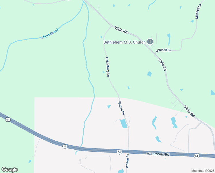 map of restaurants, bars, coffee shops, grocery stores, and more near 1335 Walton Road in Bolivar