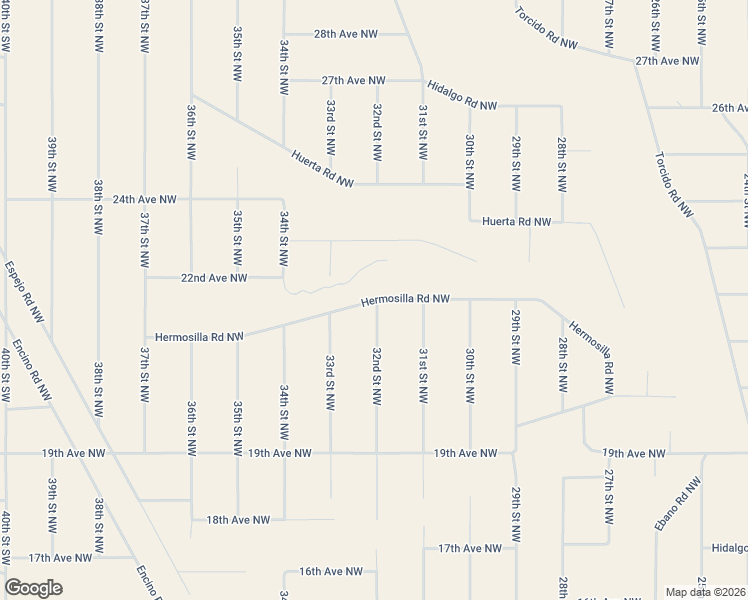 map of restaurants, bars, coffee shops, grocery stores, and more near Hermosilla Road Northwest in Albuquerque