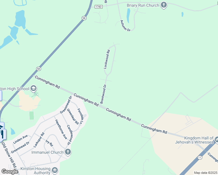 map of restaurants, bars, coffee shops, grocery stores, and more near 902 Carraway Drive in Kinston