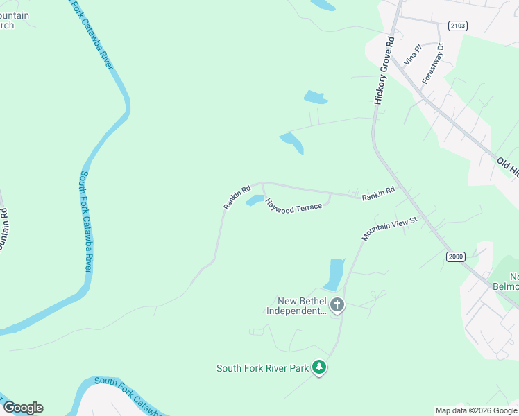 map of restaurants, bars, coffee shops, grocery stores, and more near 155 Haywood Terrace in Gastonia