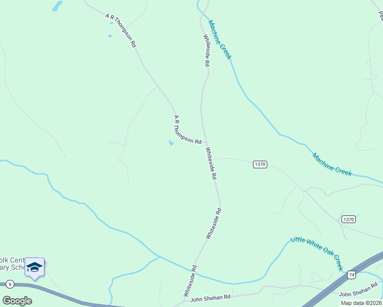 map of restaurants, bars, coffee shops, grocery stores, and more near 419 A R Thompson Road in Mill Spring