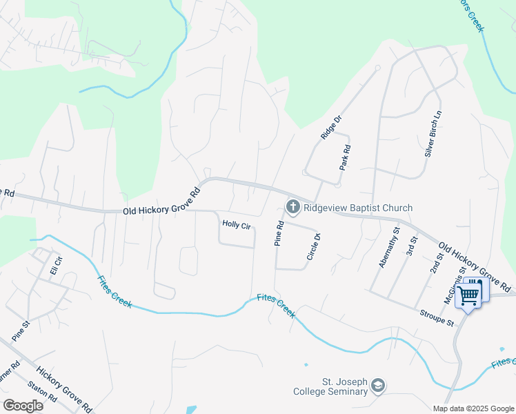 map of restaurants, bars, coffee shops, grocery stores, and more near 365 Holly Drive in Mount Holly