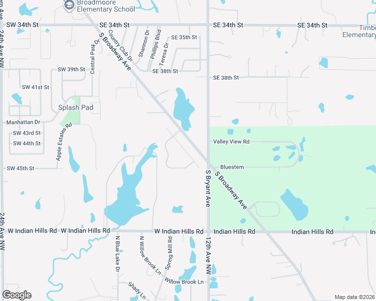 map of restaurants, bars, coffee shops, grocery stores, and more near 1161 Bluestem in Norman
