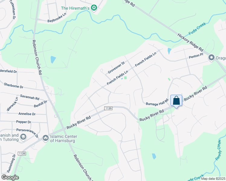 map of restaurants, bars, coffee shops, grocery stores, and more near 3940 Balmoral Avenue in Harrisburg