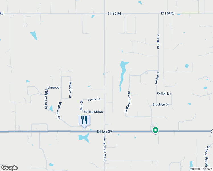 map of restaurants, bars, coffee shops, grocery stores, and more near 317 Heather Lane in Tuttle
